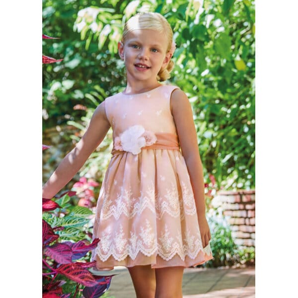 Παιδικό Φόρεμα Οργαντζα Ροζ Abel & lula 23-05022-097 - Image 1
