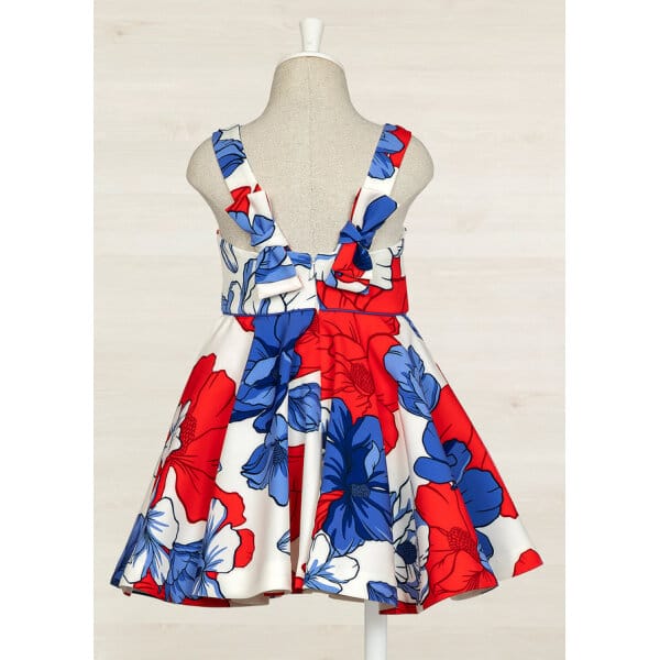 Παιδικό Φόρεμα Κρεπ Σταμπωτό Κόκκινο Abel & lula 23-05048-006 - Image 5