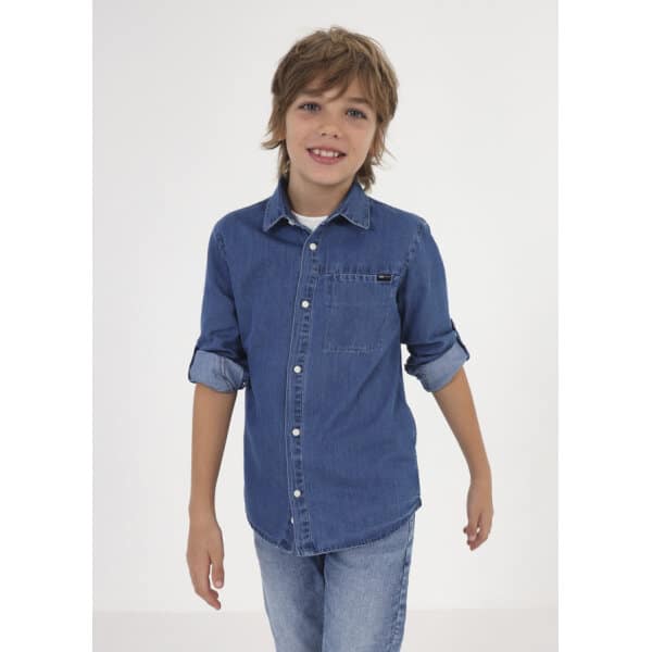 ΠΟΥΚΑΜΙΣΟ ΜΑΚΡΥΜΑΝΙΚΟ ΤΖΙΝ ΑΓΟΡΙ MAYORAL 23-06119-005 - Image 2