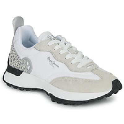 Γυναικείο Παπούτσι  Λευκό Sneaker lucky Leo Pepe Jeans PLS31486 801