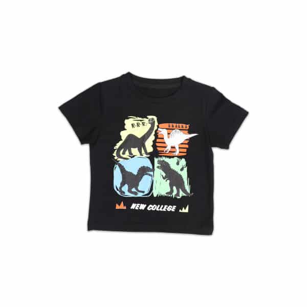 3901 ΜΠΛΟΥΖΑ ΚΟΝΤΟΜΑΝΙΚΗ ΜΕ ΣΤΑΜΠΑ ΑΓΟΡΙ ΜΑΥΡΟ NEW COLLEGE 34-3901 - Image 1