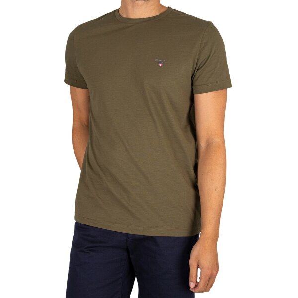 Ανδρική Μπλούζα GANT ORIGINAL 234100 Πράσινο - Image 2