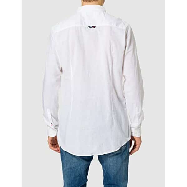 Ανδρικό Πουκάμισο Λινό TOMMY JEANS DM0DM16272 Λευκό - Image 3