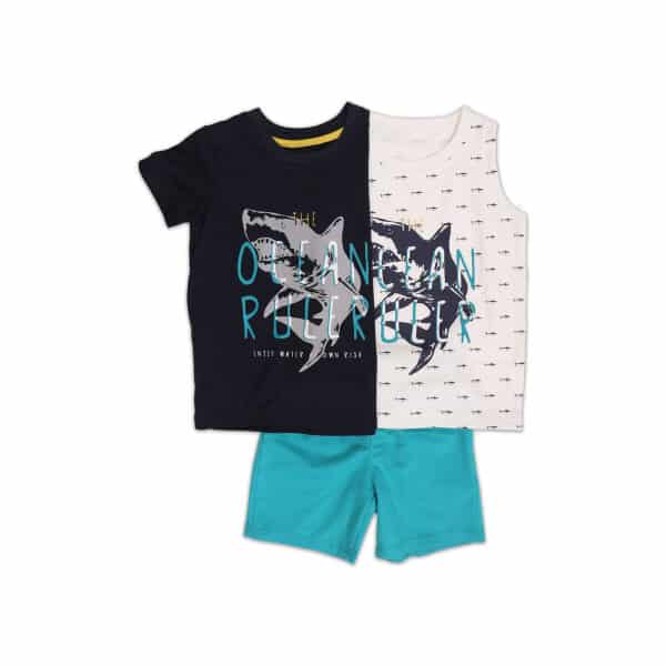 845 ΣΕΤ ΒΕΡΜΟΥΔΑ ΜΠΛΕ ΜΕ ΔΥΟ ΜΠΛΟΥΖΕΣ ΑΓΟΡΙ NEW COLLEGE 34-845 - Image 1