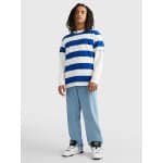Ανδρική Μπλούζα TOMMY JEANS DM0DM0DM16312 Ριγέ Λευκό Μπλέ - Image 2