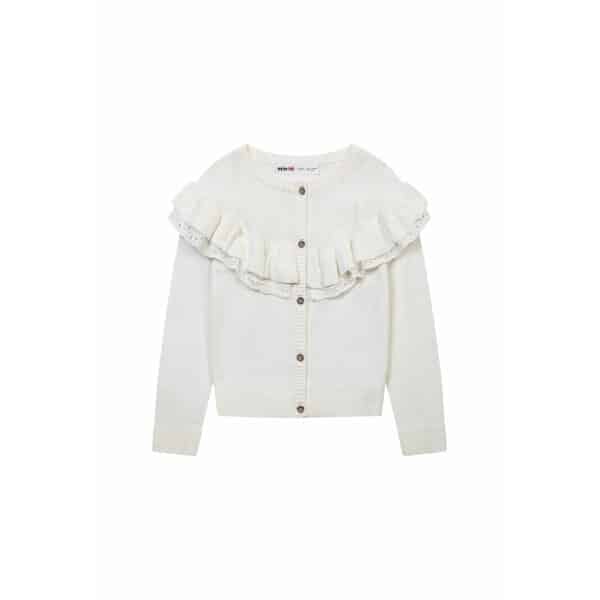 FOX 3 (1) ΠΑΙΔΙΚΗ ΖΑΚΕΤΑ ΓΙΑ ΚΟΡΙΤΣΙ ΛΕΥΚΗ MINOTI  37078JNR - Image 1