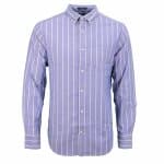 Ανδρικό Πουκάμισο GANT Ριγέ 3230037 RED OXFORD STRIPE Μπλέ