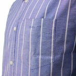 Ανδρικό Πουκάμισο GANT Ριγέ 3230037 RED OXFORD STRIPE Μπλέ - Image 2