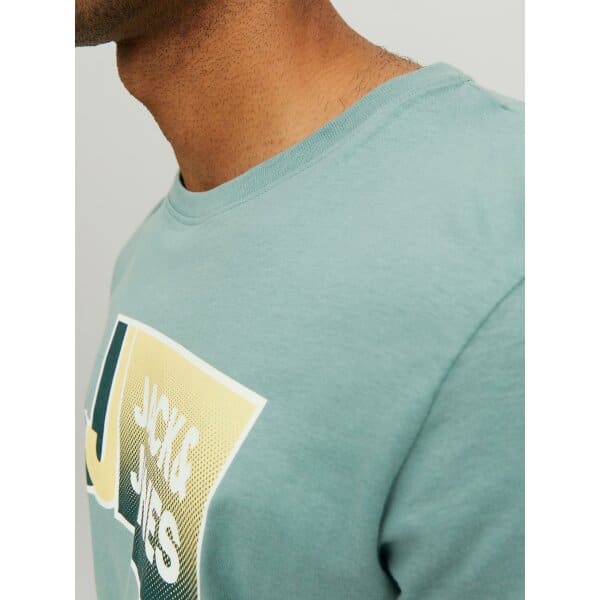 Ανδρική Μπλούζα JACK & JONES 12228078 Πετρόλ - Image 2