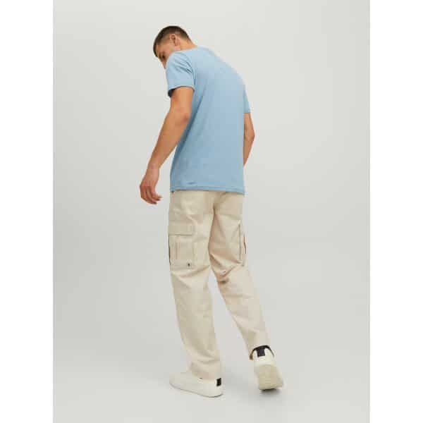 Ανδρική Μπλούζα JACK & JONES 12228078 Γαλάζιο - Image 4