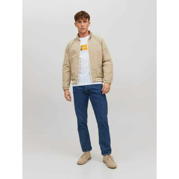 JACK&JONES_SpringSummer2023_4142419_12228542 (3) Ανδρική Μπλούζα JACK & JONES 12228542 Λευκό - Image 4
