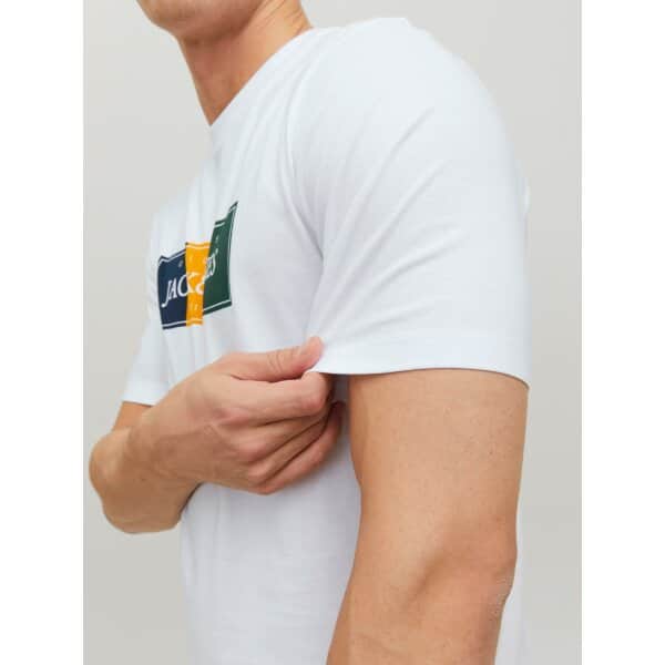 JACK&JONES_SpringSummer2023_4142419_12228542 (4) Ανδρική Μπλούζα JACK & JONES 12228542 Λευκό - Image 5