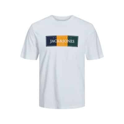 Ανδρική Μπλούζα JACK & JONES 12228542 Λευκό