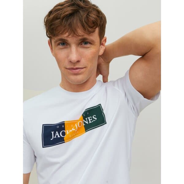 JACK&JONES_SpringSummer2023_4142419_12228542 (6) Ανδρική Μπλούζα JACK & JONES 12228542 Λευκό - Image 7