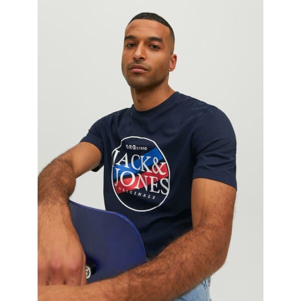 JACK&JONES_SpringSummer2023_4142420_12228542 (1) Ανδρική Μπλούζα JACK & JONES 12228542 Μπλε - Image 2