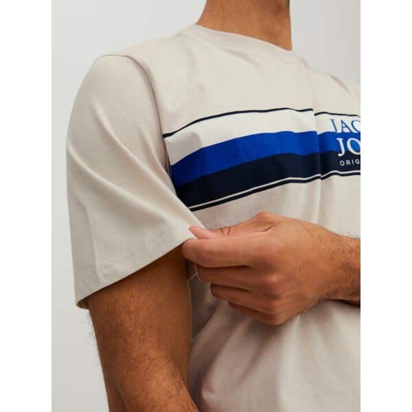 JACK&JONES_SpringSummer2023_4142421_12228542 (2) Ανδρική Μπλούζα JACK & JONES 12228542 Μπέζ - Image 3