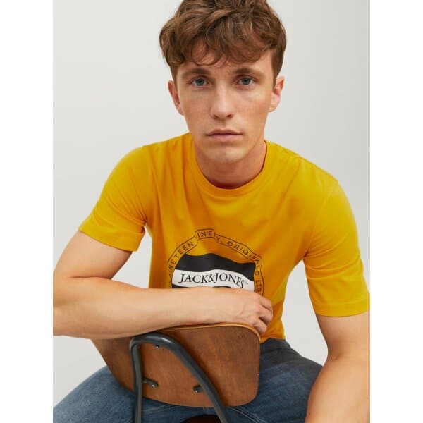 Ανδρική Μπλούζα JACK & JONES 12228542 Κίτρινη - Image 5