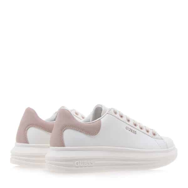 Q10630452193-2 Γυναικείο Παπούτσι  Λευκό Sneaker vibo μειγμα με δερμα GUESS - Image 5