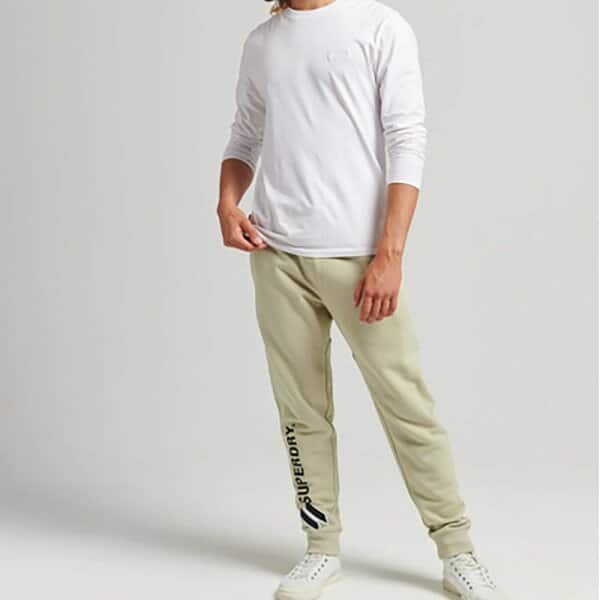 Ανδρικό Παντελόνι Φόρμα SUPERDRY M7010801A-5CV Εκρού - Image 4