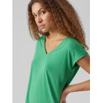 VERO MODA ΜΠΛΟΥΖΑΚΙ ΚΟΝΤΟΜΑΝΙΚΟ ΠΡΑΣΙΝΟ VMFILLI SS V-NECK TEE GA NOOS 10247666 - Image 5