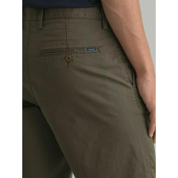 Ανδρική Βερμούδα GANT RELAXED TWILL 20007 Πράσινο - Image 5