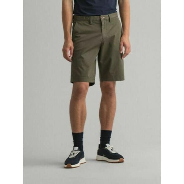 Ανδρική Βερμούδα GANT RELAXED TWILL 20007 Πράσινο - Image 6