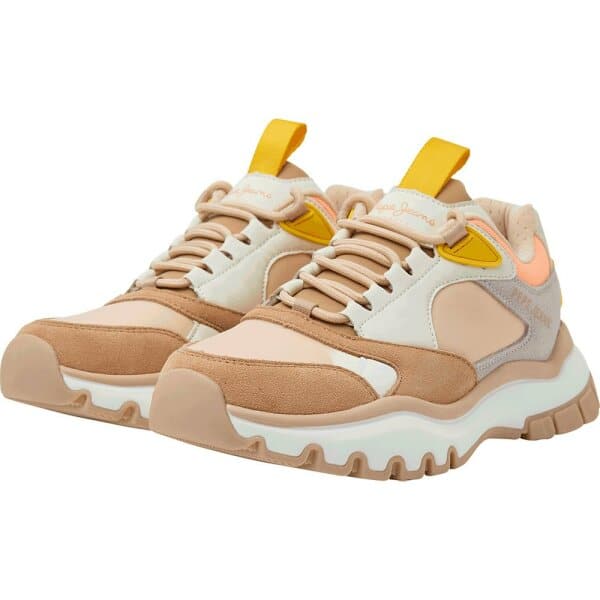 Γυναικείο Παπούτσι Μπέζ Sneaker Banksy Loom Pepe Jeans PLS31481 108 - Image 2