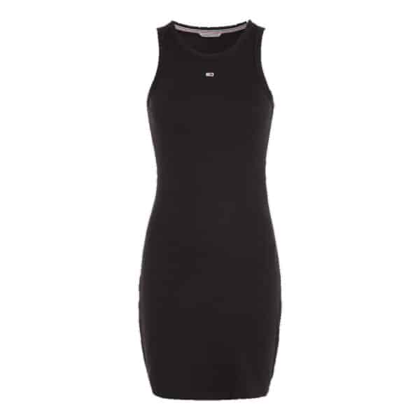robe-moulante-tommy-hilfiger-jeans-femme-essential-noir-DW0DW15344-BDS Tommy Jeans Φόρεμα Μαύρο DW0DW15344 - Image 1