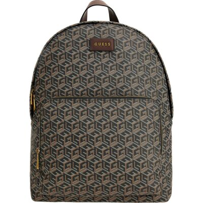Ανδρική Τσάντα GUESS HMERLOP3106 EDERLO BACKPACK Μαύρο Kαφέ