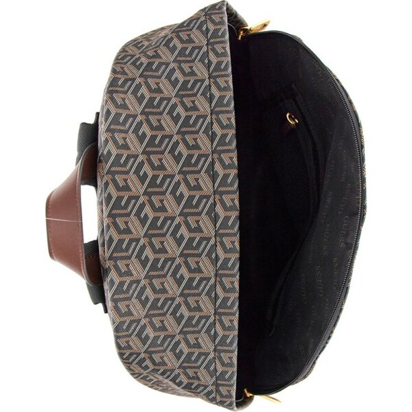 Ανδρική Τσάντα GUESS HMERLOP3106 EDERLO BACKPACK  Μαύρο Kαφέ - Image 3