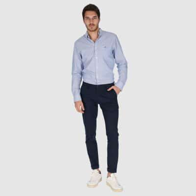 Ανδρικό Παντελόνι CHINOS GANT 1500380 TP HALLDEN SPORTS Μπλέ