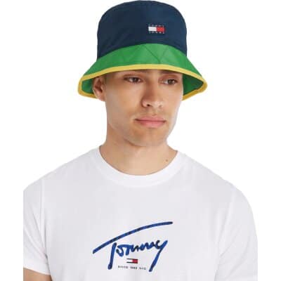 Ανδρικό Καπέλο TOMMY JEANS BEACH HIKER BUCKET HAT  AM0AM10010 Μπλέ