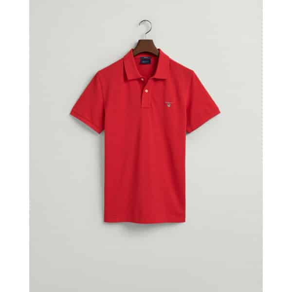 202203-2201-620-flat-fv-1 Ανδρική Μπλούζα Polo Rugger GANT 2201 Κόκκινο - Image 1