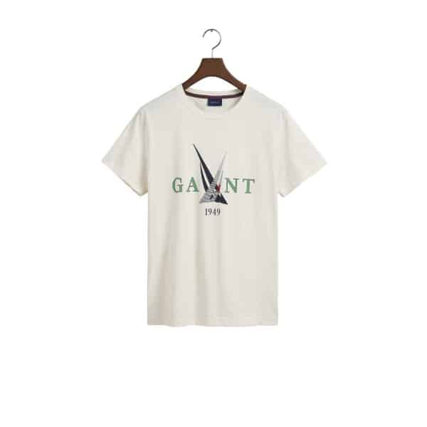 202301-2003163-130-transparent-fv-1 Ανδρική Μπλούζα GANT SAIL 2003163 Μπέζ - Image 1