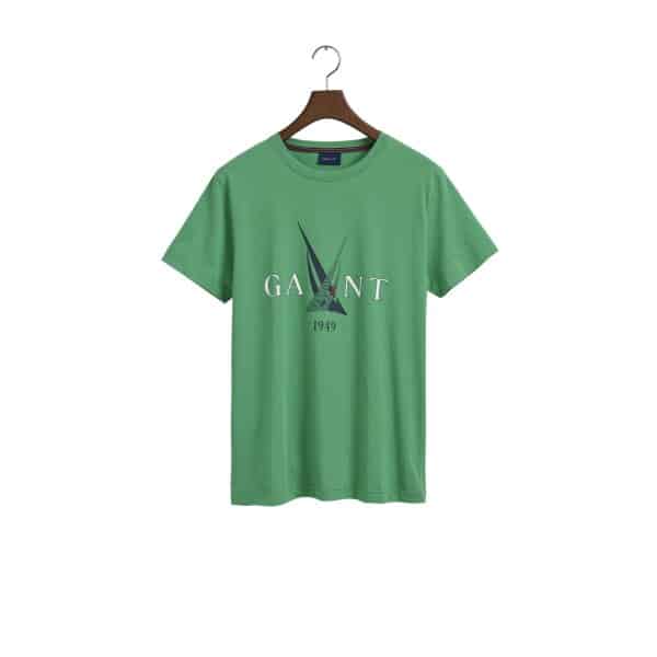 Ανδρική Μπλούζα GANT SAIL 2003163 Πράσινο - Image 1