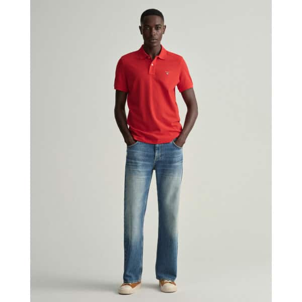 202301-2201-620-look-fv-1 Ανδρική Μπλούζα Polo Rugger GANT 2201 Κόκκινο - Image 4