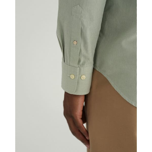 Ανδρικό Πουκάμισο GANT REG BROADLOTH BANKER 3063000 Πράσινο - Image 3