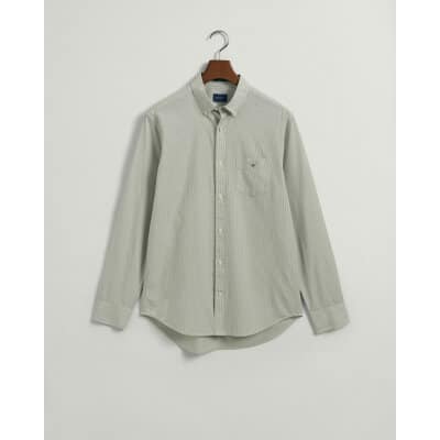 Ανδρικό Πουκάμισο GANT REG BROADLOTH BANKER 3063000 Πράσινο