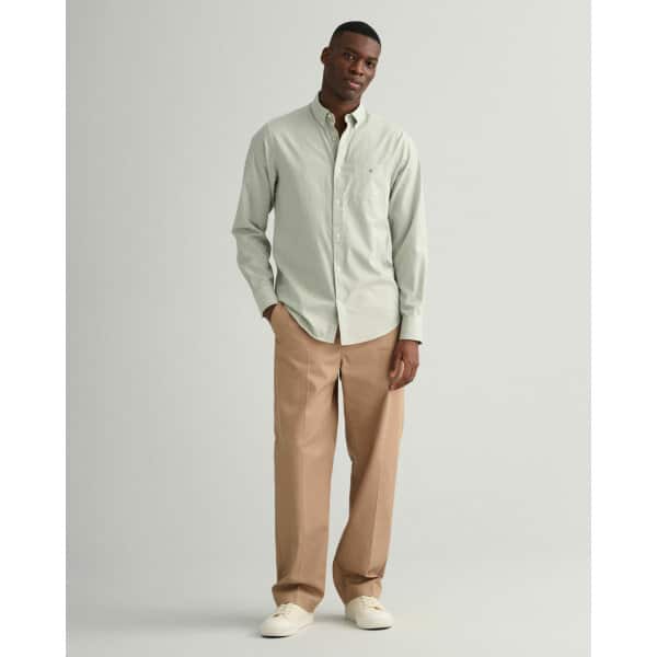 Ανδρικό Πουκάμισο GANT REG BROADLOTH BANKER 3063000 Πράσινο - Image 4