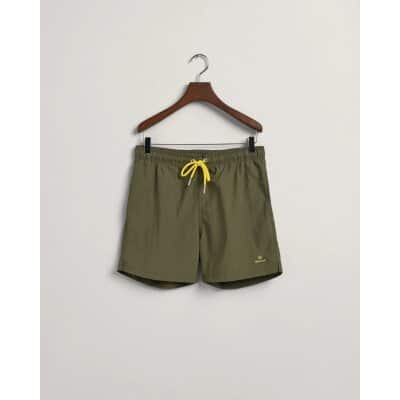 Ανδρικό Μαγιό Βερμούδα GANT CF SWIM SHORTS 922016001 Χακί
