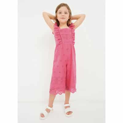 Φόρμα μακριά διάτρητη από βαμβάκι κορίτσι 23-03845-030