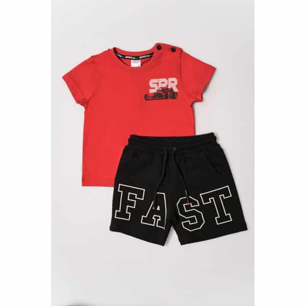 ΠΑΙΔΙΚΟ ΣΕΤ ΜΕ ΒΕΜΟΥΔΑ ΑΓΟΡΙ 2-5 ΕΤΩΝ ΚΟΚΚΙΝΟ SPRINT 231-1013 - Image 1
