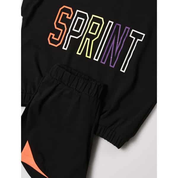 ΠΑΙΔΙΚΟ ΣΕΤ SHORTS ΚΟΡΙΤΣΙ 6-16 ΕΤΩΝ ΜΑΥΡΟ SPRINT 231-4048 - Image 2