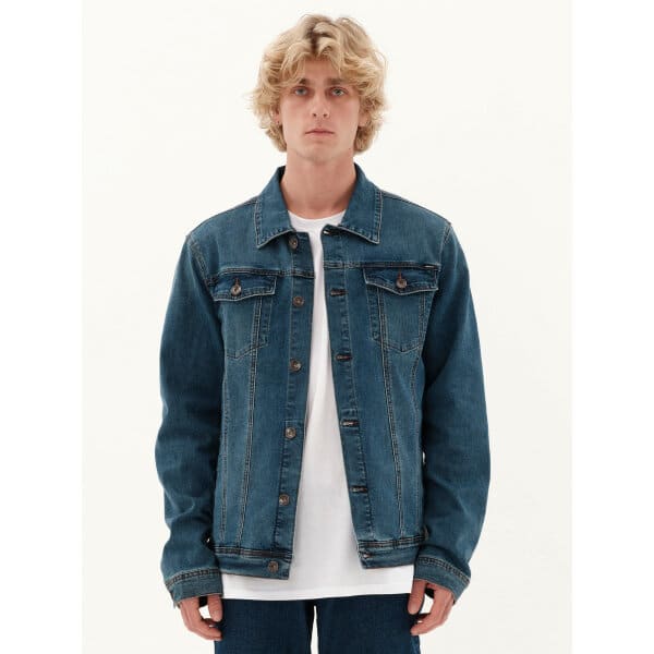 231.EM18.101-MIDDLE-BLUE_1 Ανδρικό Μπουφάν Τζιν EMERSON 231.EM18.101 Μπλέ - Image 1