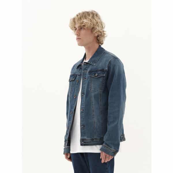 231.EM18.101-MIDDLE-BLUE_2 Ανδρικό Μπουφάν Τζιν EMERSON 231.EM18.101 Μπλέ - Image 2