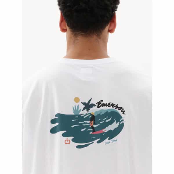 Ανδρική Μπλούζα EMERSON 231.EM33.17 Λευκό - Image 5