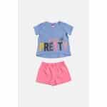 ΠΑΙΔΙΚΟ ΣΕΤ SHORTS JOYCE PRETTY ΡΟΖ 2311137
