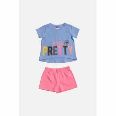 ΠΑΙΔΙΚΟ ΣΕΤ SHORTS JOYCE PRETTY ΡΟΖ 2311137