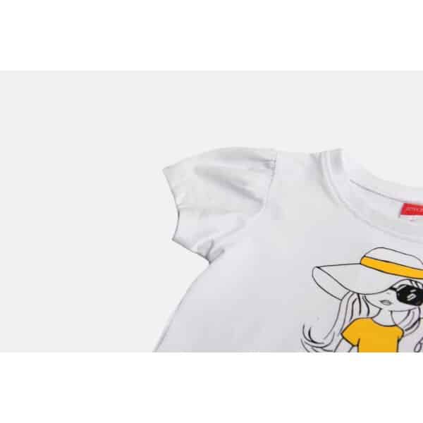 ΠΑΙΔΙΚΟ ΣΕΤ SHORTS ΛΕΥΚΟ WITH HAT JOYCE 2311144 - Image 4