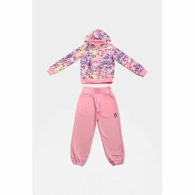 ΠΑΙΔΙΚΗ ΦΟΡΜΑ ΕΠΟΧΙΑΚΗ ΓΙΑ ΚΟΡΙΤΣΙ ΤΡΙΠΛΕΤΑ ΡΟΖ GRAFFITI JOYCE  2313001